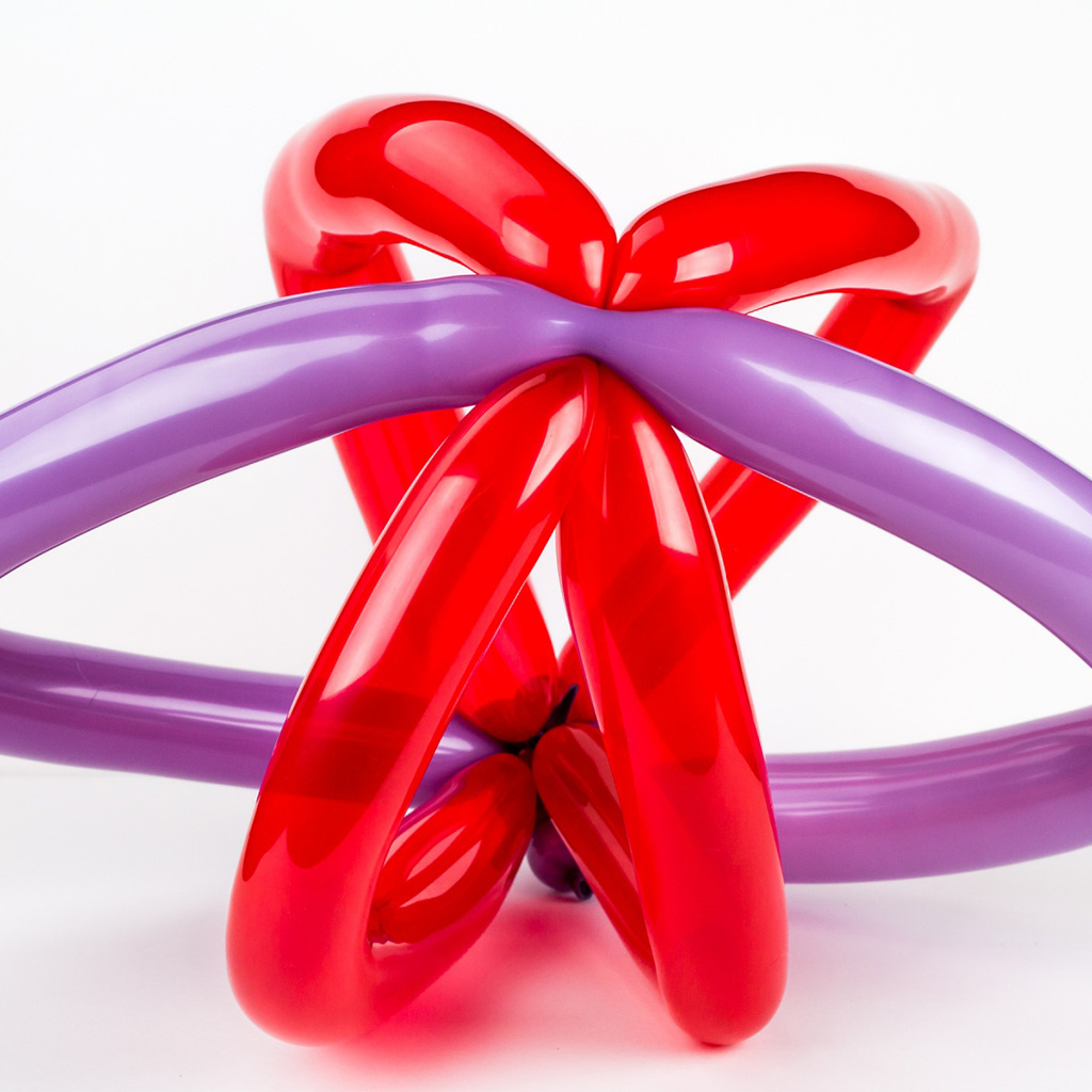 Red & Purple Balloon Sculputre
